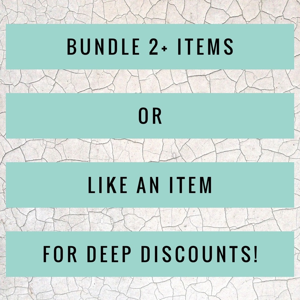 Like or bundle 2+ for discounted pricing!